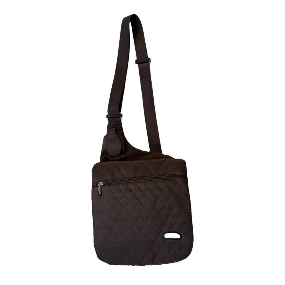 Travelon Quilted Microfiber Anti-Theft Crossbody Messenger Bag NWOT